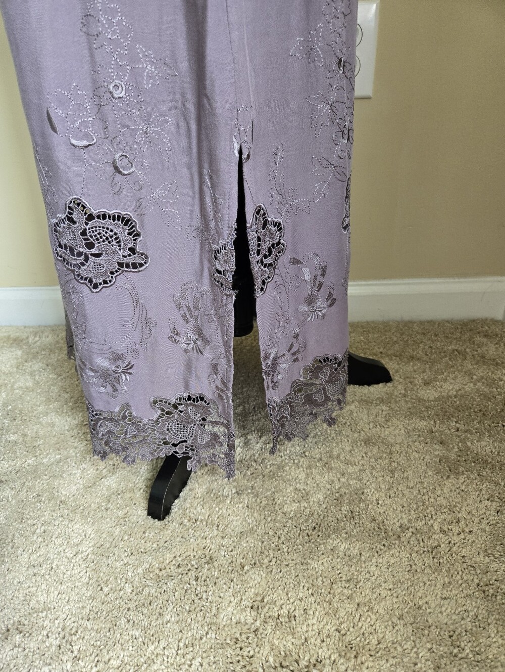 Sundance Dress Womens 10 Eyelet Embroidery Mixed Media - Picture 5 of 10